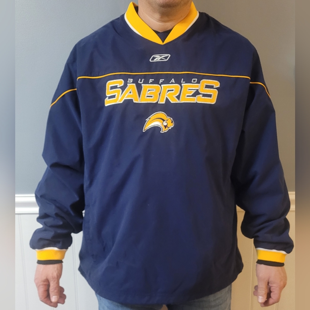 Sabres lightweight v-neck pullover jacket by Reebok - Picture 4 of 6